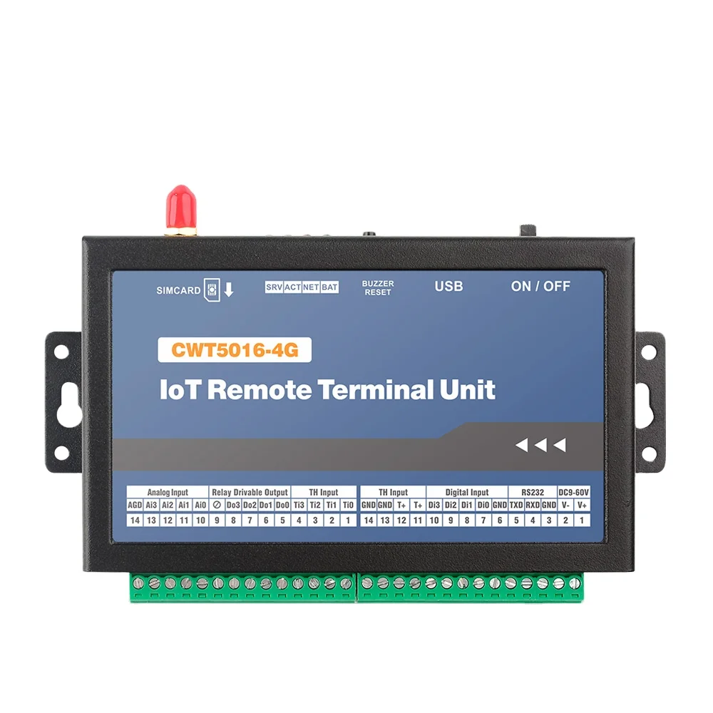 

CWT5016 4 Channel 3G Gsm Sms Gprs Wifi Alarm Data Logger Temperature Humidity Monitoring DS18B20 AM2301 Am2305 Sensor