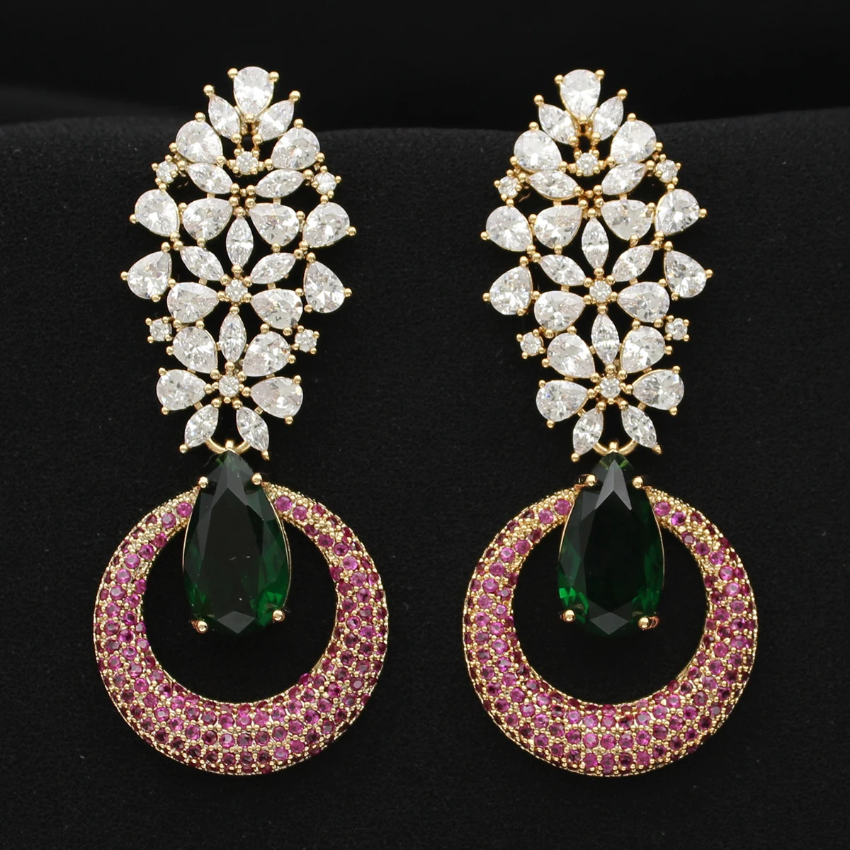 Изысканные большие длинные висячие серьги для женщин роскошные ювелирные