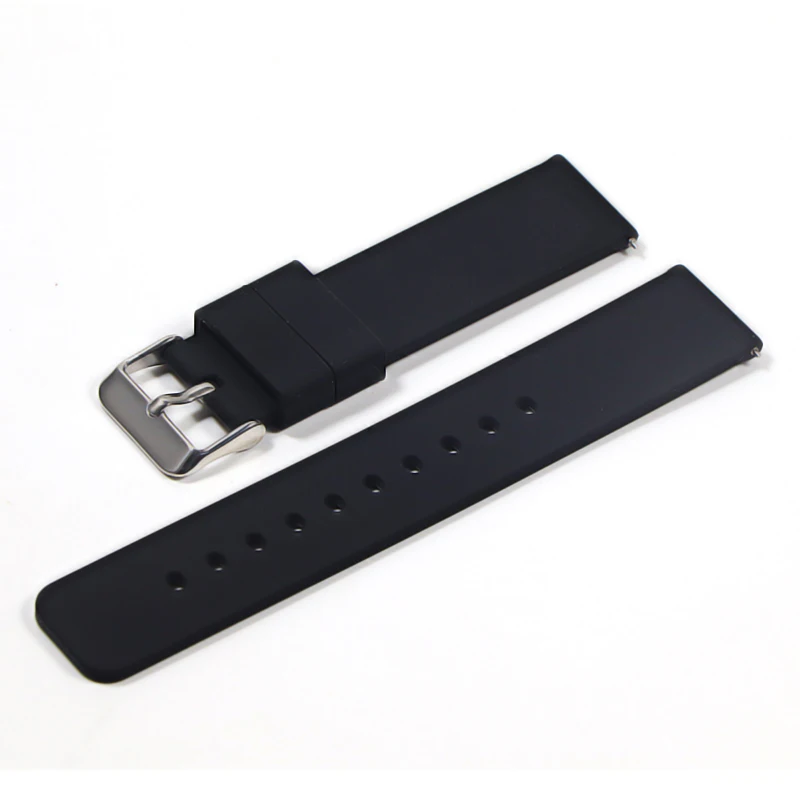 14mm 16mm 18mm 20mm 22mm  Silicone Band Strap Quick Release Watchband Bracelet for Samsung Active 2 Huami Huawei Smart Watch