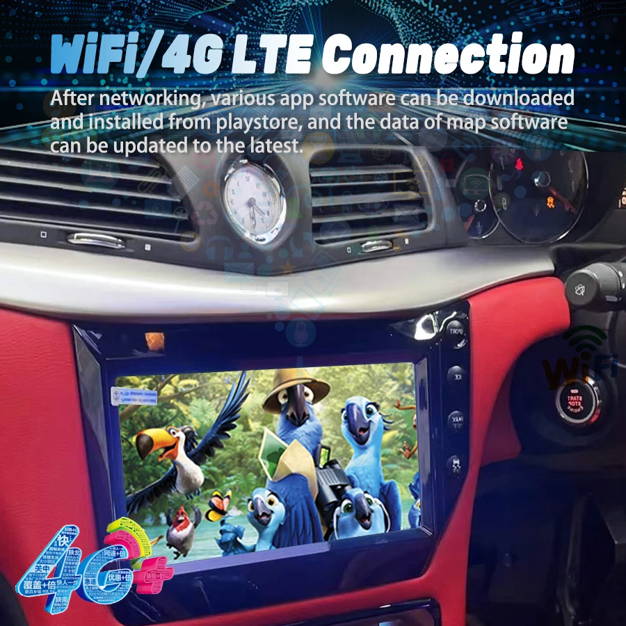 Панель переменного тока с экраном Android автомобильное радио для Maserati GranTurismo GT/GC