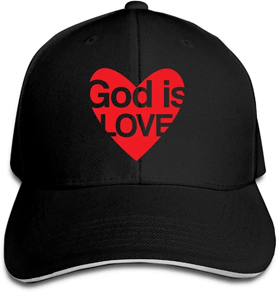 

I Love The God Sunbonnet Hat Flex Fit Hat Black