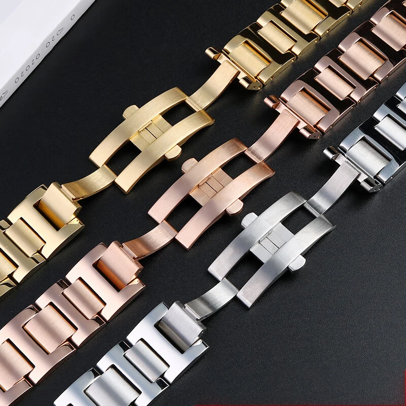 Фото Мужской и женский ремешок для часов из нержавеющей стали для Cartier, синий воздушный шар, ремешок для часов, браслет 14-8 мм, 16-8 мм, 18-11 мм, 20-12 мм, 22-14 мм №4