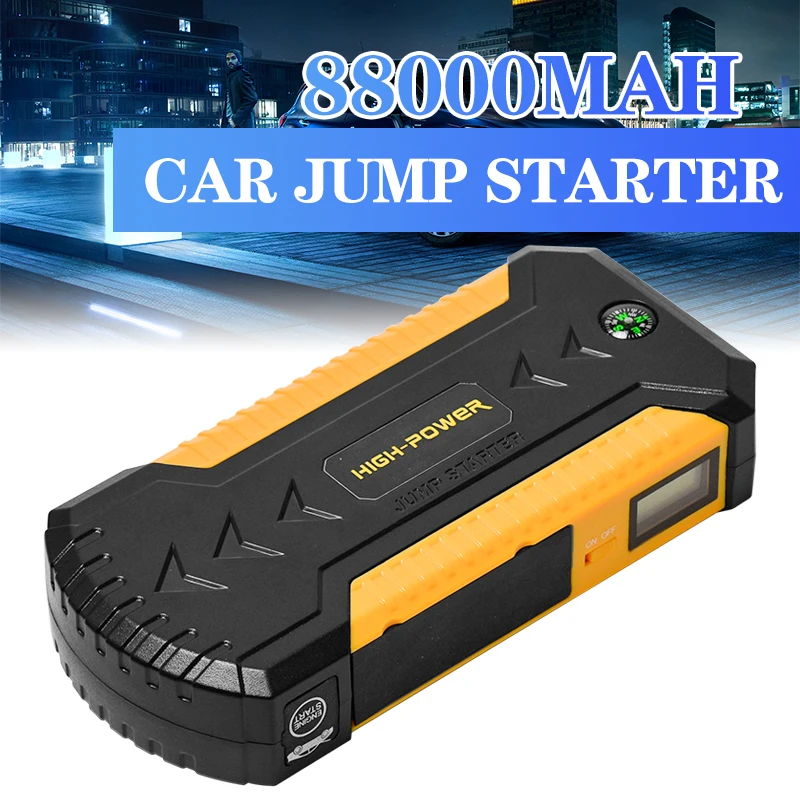 88000mAH Car Starting Device Booster 600A 12V Car Jump Starter Power Bank Car Starter For Car Battery Charger Buster LED Light