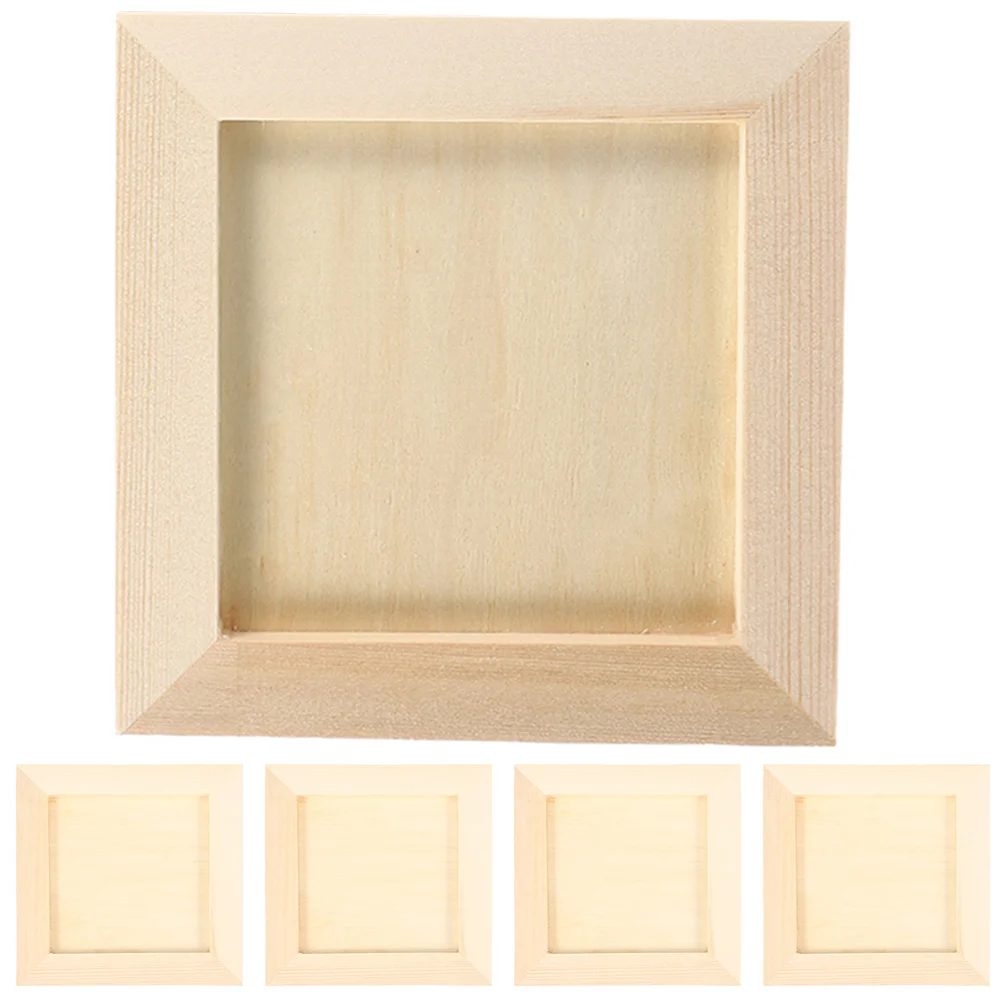

Frame Frames Picture Wooden Photo Wood Kids Painting Your Clay Unfinished Display Natural Artwork Craft Diy Children Crafts