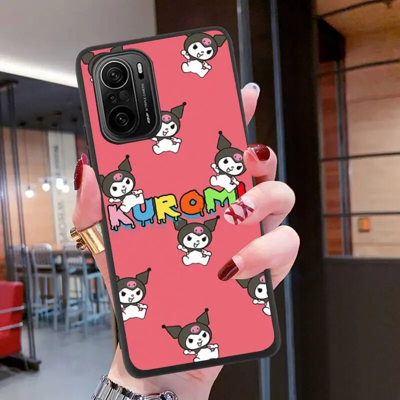 Милый мультяшный чехол для телефона Kuromi силиконовый мягкий Redmi 9A 8A Note 11 10 9 8 8T K20 K30