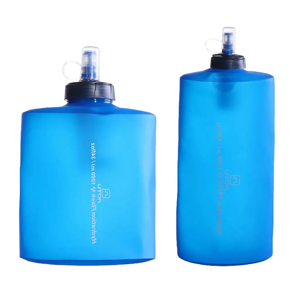 

1000ml/2000ml Water Bottle With Filter Element Large Capacity Foldable Outdoor Soft Water Bag For Running Hiking