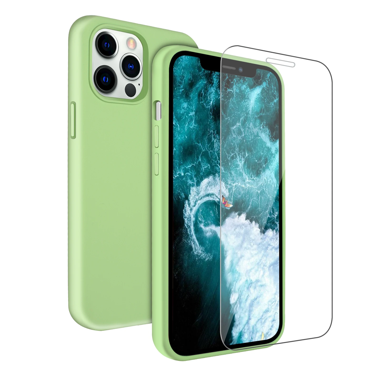 

For iPhone 7 6S 8 Plus Case Luxury Original Liquid Silicone Soft Cover For iPhone 11 12 13 Pro X XR XS Max Shockproof Phone Case