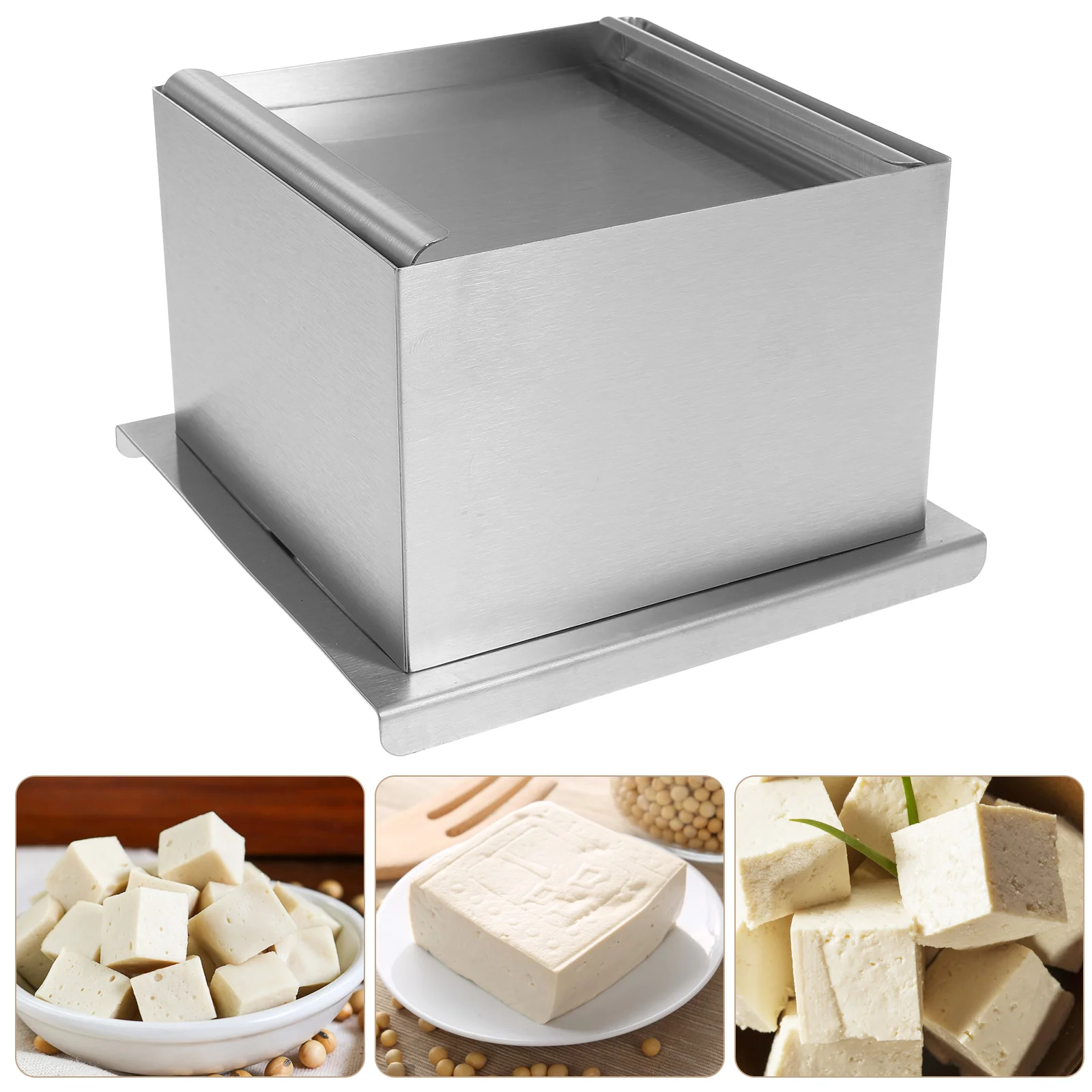 

Tofu Mold DIY Tools Metal Tofu Presser Washable Sushi Box Tofu Press Mould 304 Stainless Steel Tofu Box Press