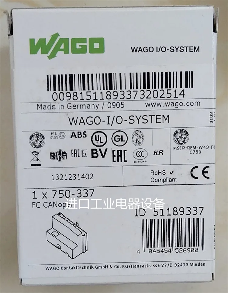 

Модуль WAGO 750-504 750-466 750-461 750-402 750-637 750-375