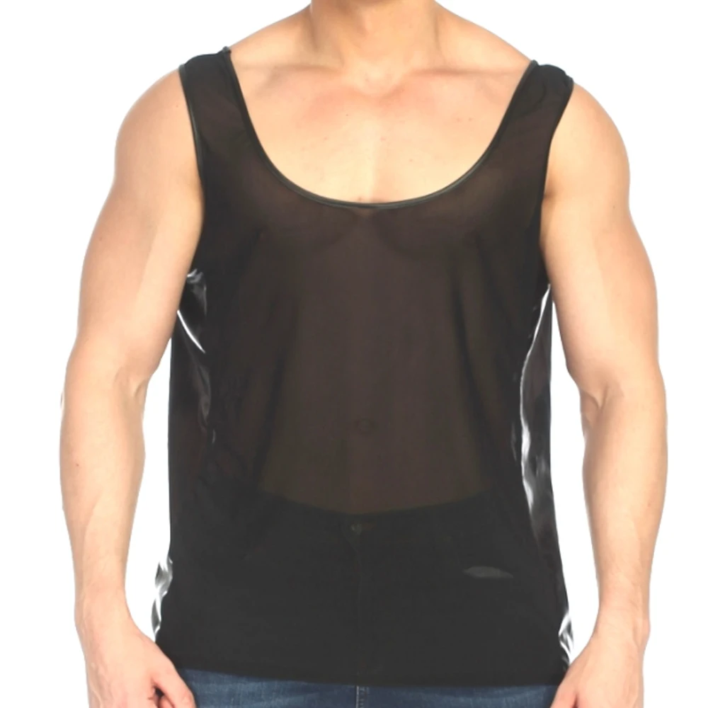 Рисунок 6 - Сексуальные мужские ультратонкие сетчатые майки FYXLJJ