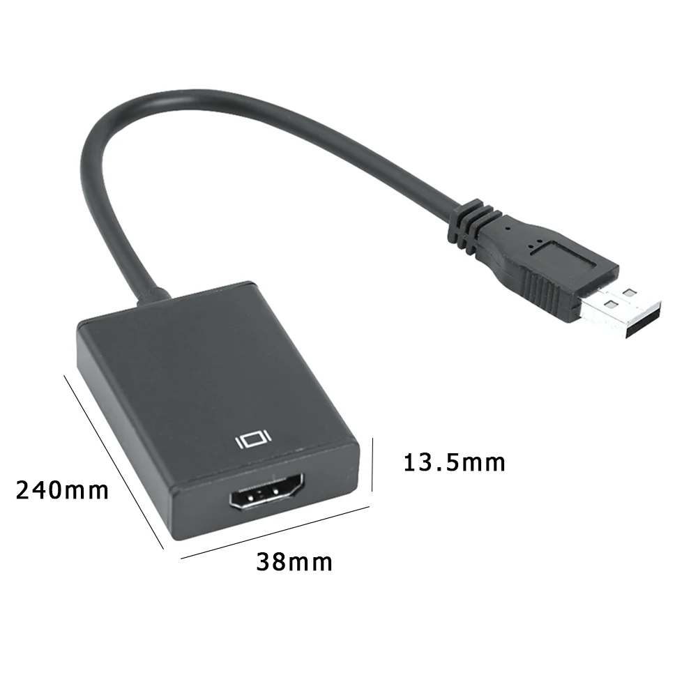 Внешний видеоадаптер с USB 3 0 на HDMI-совместимый 1080P мини полный адаптер конвертер |