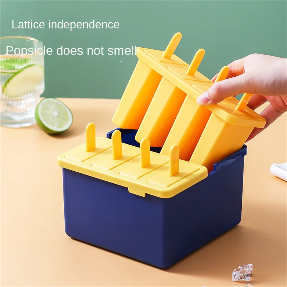 

Without Peculiar Smell Homemade Dessert Freezer Food-grade Ice Cream Mold Independent Division Anti-drip Handle Popsicle Diy