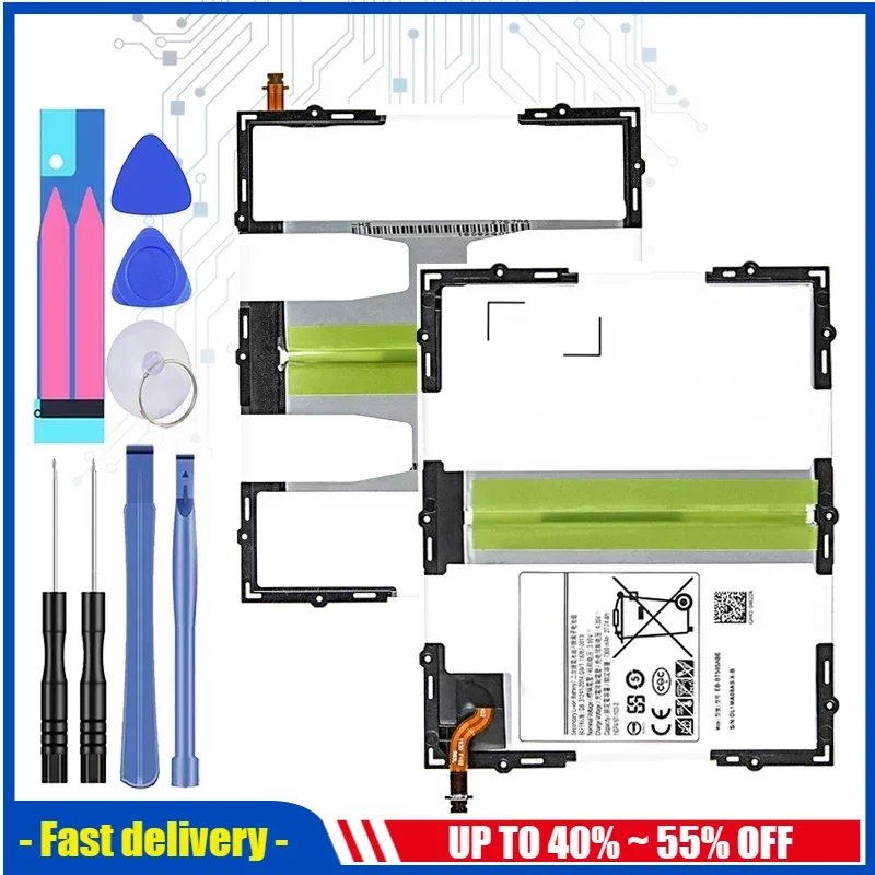 Аккумулятор для планшета Samsung Galaxy Tab A 10 1 2019 SM-T510 T510 T515 T517 2016 T580 T585 T580N EB-BT515ABU Bateria