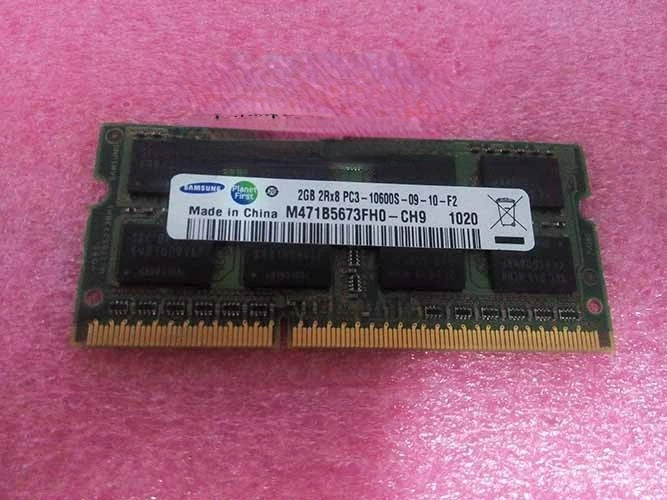 RAM 2G 2GB 2RX8 PC3-10600S-09 M471B5673FHO-CH9 Notebook Memory Bar