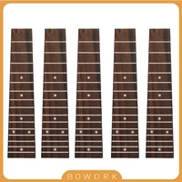 5pcs soprano diy ukulele rosewood fretboard fingerboard w15 frets 4 strings guitar hawaii guitarra parts accessories sparepart