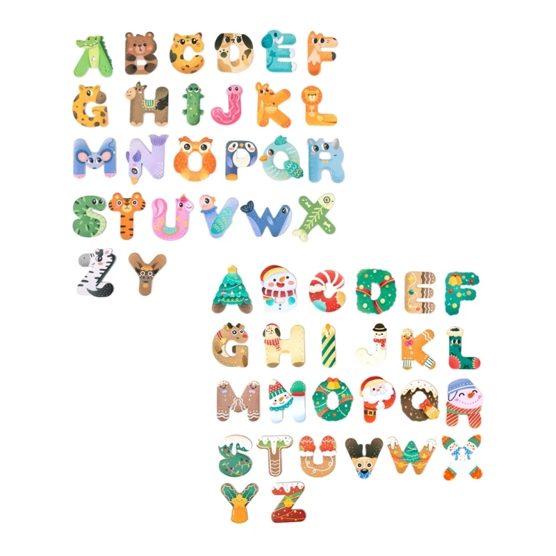 

Colorful Magnetic Letters Fun Spelling Learning Game Gift for Kids Education