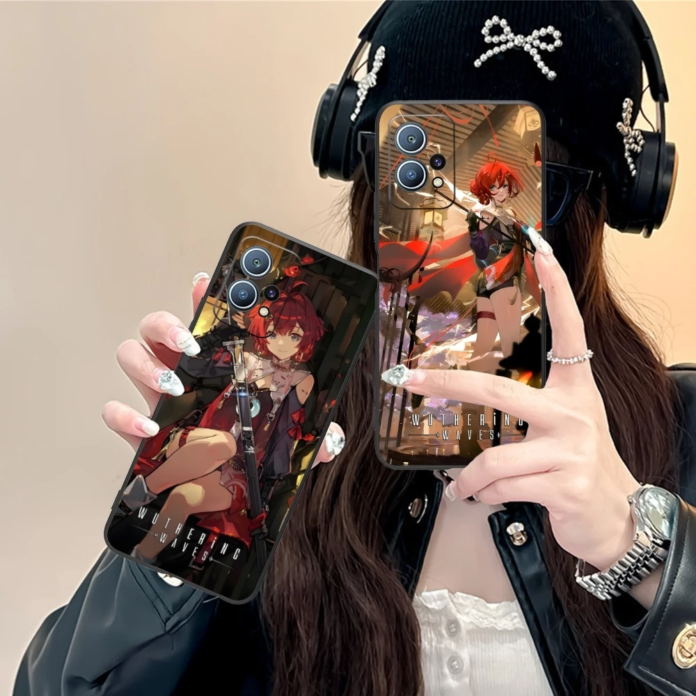 Wuthering волны Danjin Чехол для мобильного телефона Huawei P60 P50 P40 P30 P20 P10 P9 P8 Pro Lite Plus черный