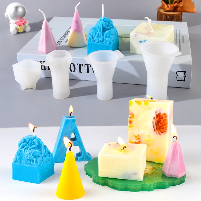 

Mini Cone Candle Moulds Silicone Diy Candle Making Supplies Gypsum Plaster Mold Moule Bougie Silikon Form Formy Silikonowe Velas