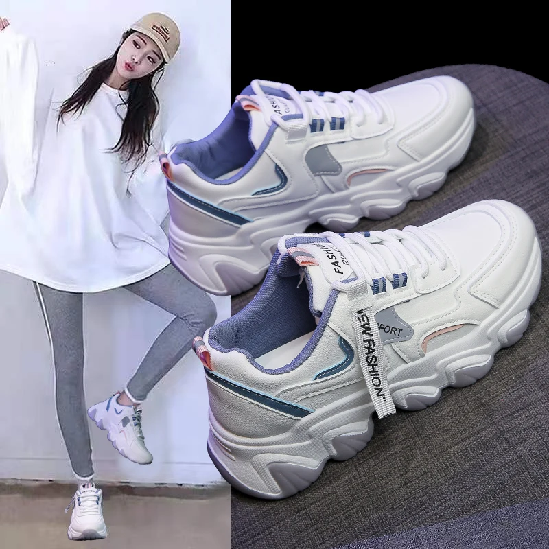 

Women's Sneakers 2022 Four Seasons New High-quality Leather Low-cut Leather Vulcanized Shoes Korean Casual All-match Sneakers