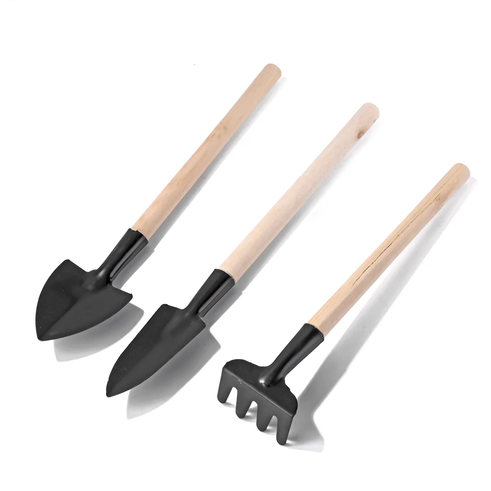 

3pcs Gardening Tools Set Mini Plant Flower Shovel Rake Combination Hand Tools
