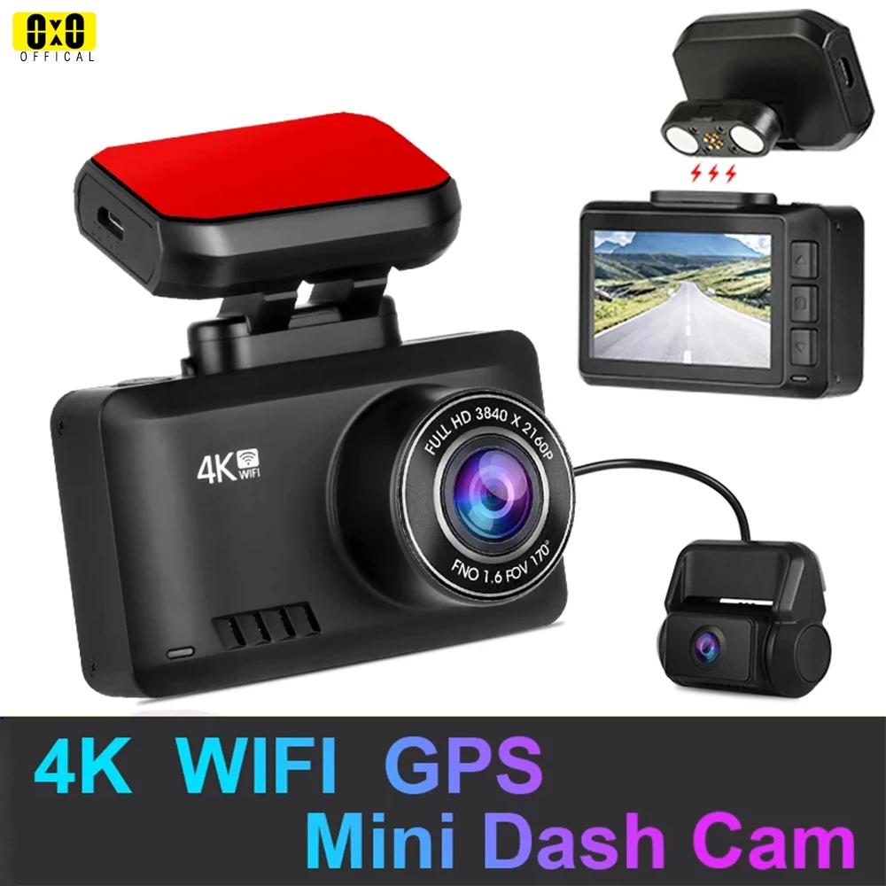 Видеорегистратор автомобильный 4K 2160P Wi-Fi GPS |