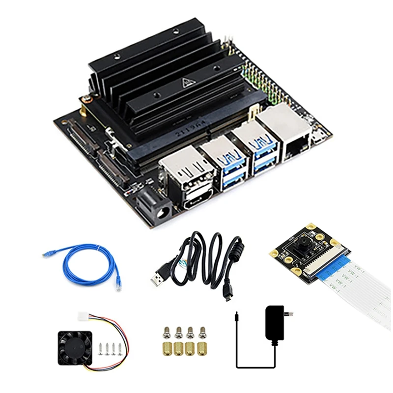 

AI Artificial Intelligence Development Board+Monocular Camera For Jetson Nano Developer Kit 4GB+16GB EMMC Module