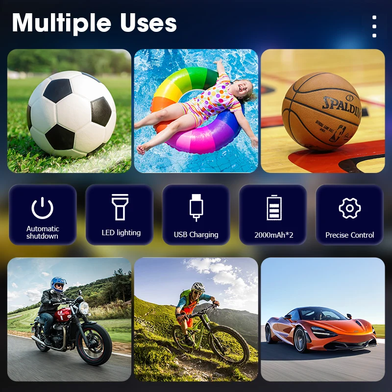 Автомобильный Компрессор Jansite портативный цифровой беспроводной воздушный