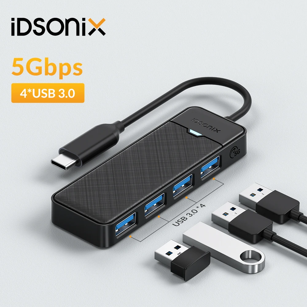 

Док-станция iDsonix, 4 порта, USB 3,0, 5 Гбит/с