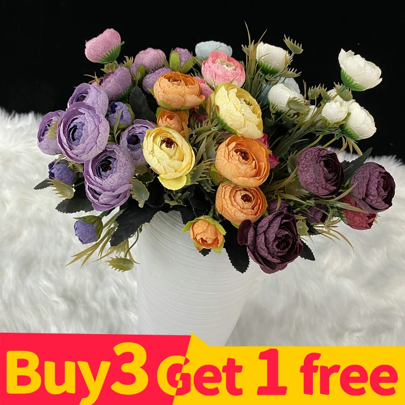 

Buy 3 Get 1 Free Artificial Flower Simulation Flower Wedding Simulation Decorative Flower Wedding Flower Arrangement Ornament