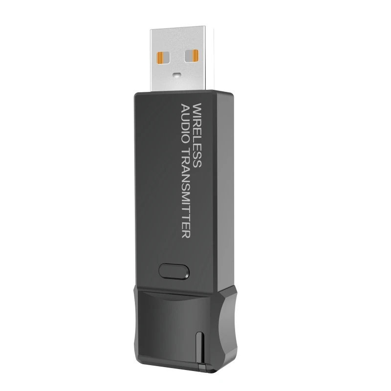 

USB Dongle Bluetooth-compatible BT 5.3 Adapter Wireless Audio Transmitter 3.5mm AUX Jack aptx for Speaker TV Computer