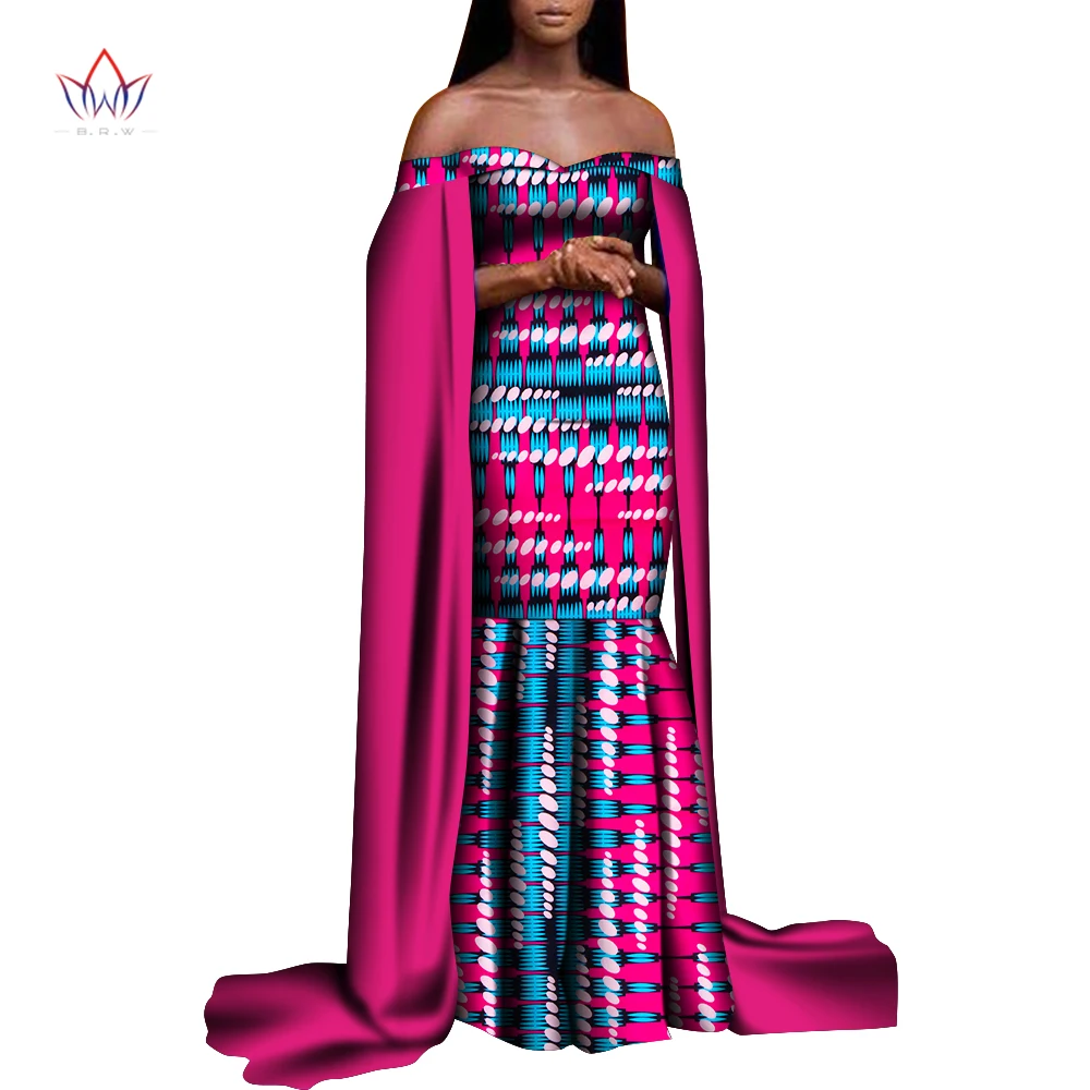 

African summer Dresses For Women Breast Wrap Sleeveless Dashiki Plus Size Clothing long Robe Femme Ladies Clothes 4xl WY8314