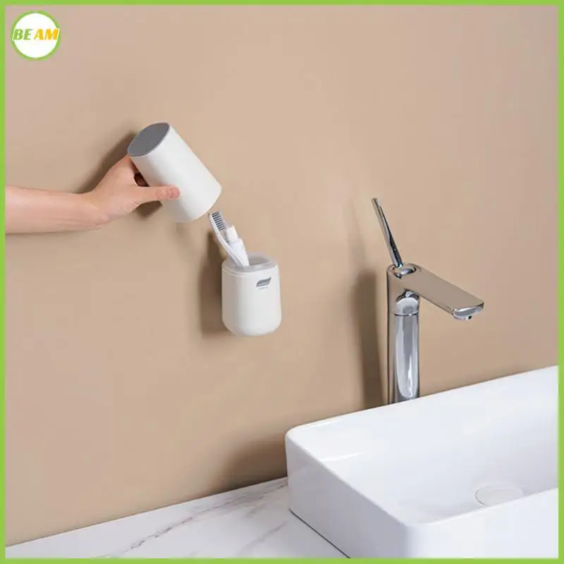 

Подставка для зубной щетки и зубной щетки, инструмент для хранения, унитаз, полка для зубных щеток, многофункциональная настенная чашка, экономит место
