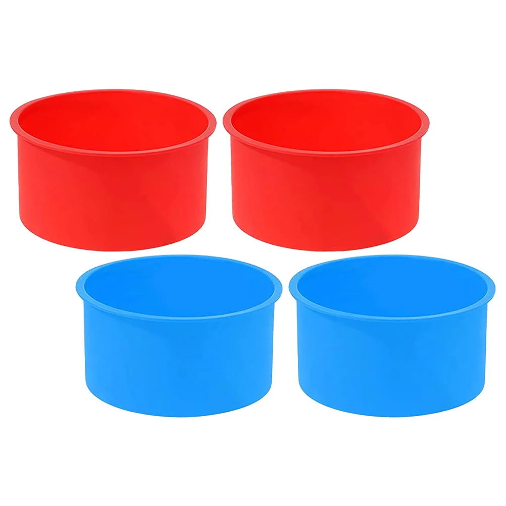 

4 Inch Silicone Bakeware Kitchen Baking Molds Cheese Cake Pan Muffin Cups Donut