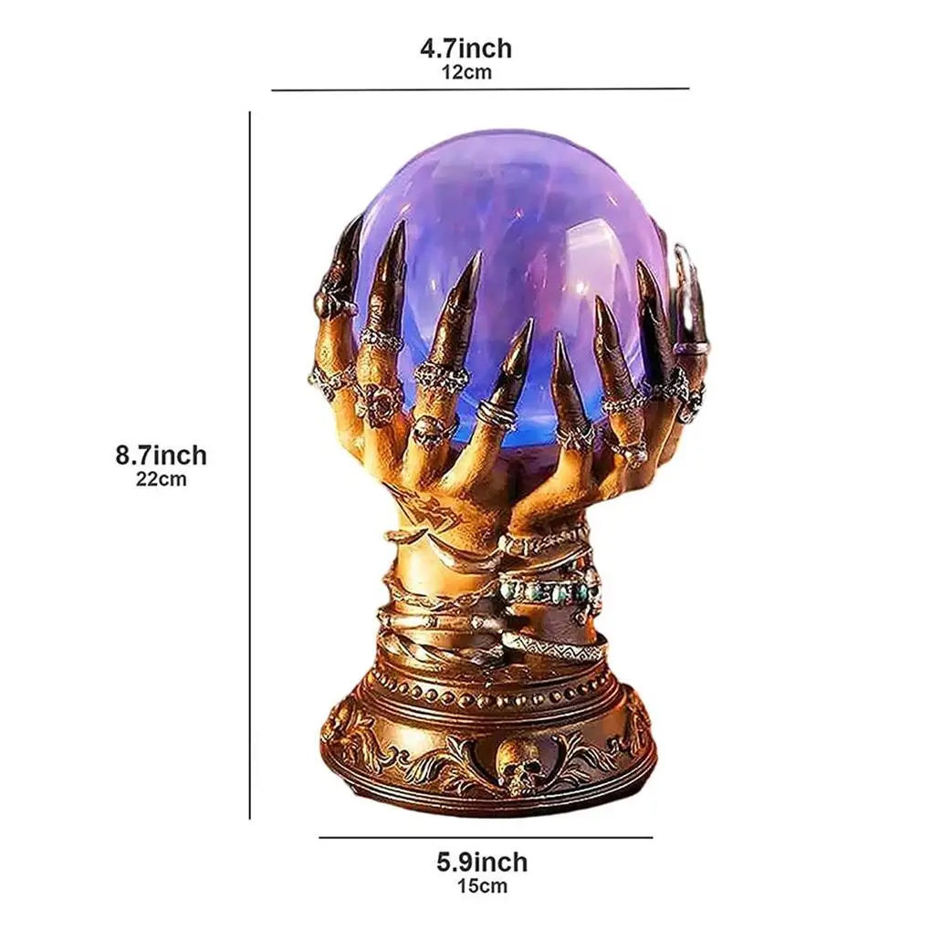 Crystal Ball Halloween Decoration Touch Lamp Sensitiveness Decorative Celestial Gothic Style Plasma Balls No 1 images - 6