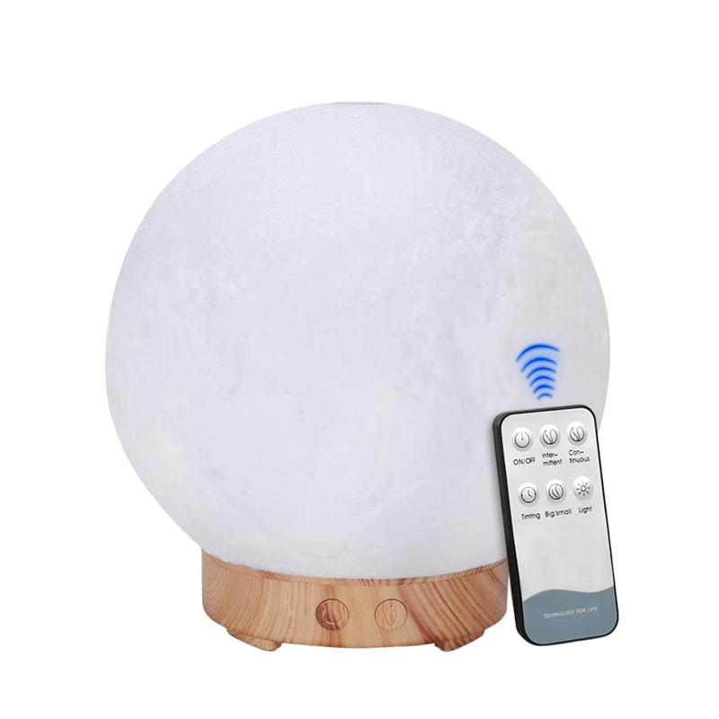 

Moon Light Essential Oil Diffusers Humidifiers LED Desk Full Moon Lamp Aromatherapy Diffuser for Bedroom Office