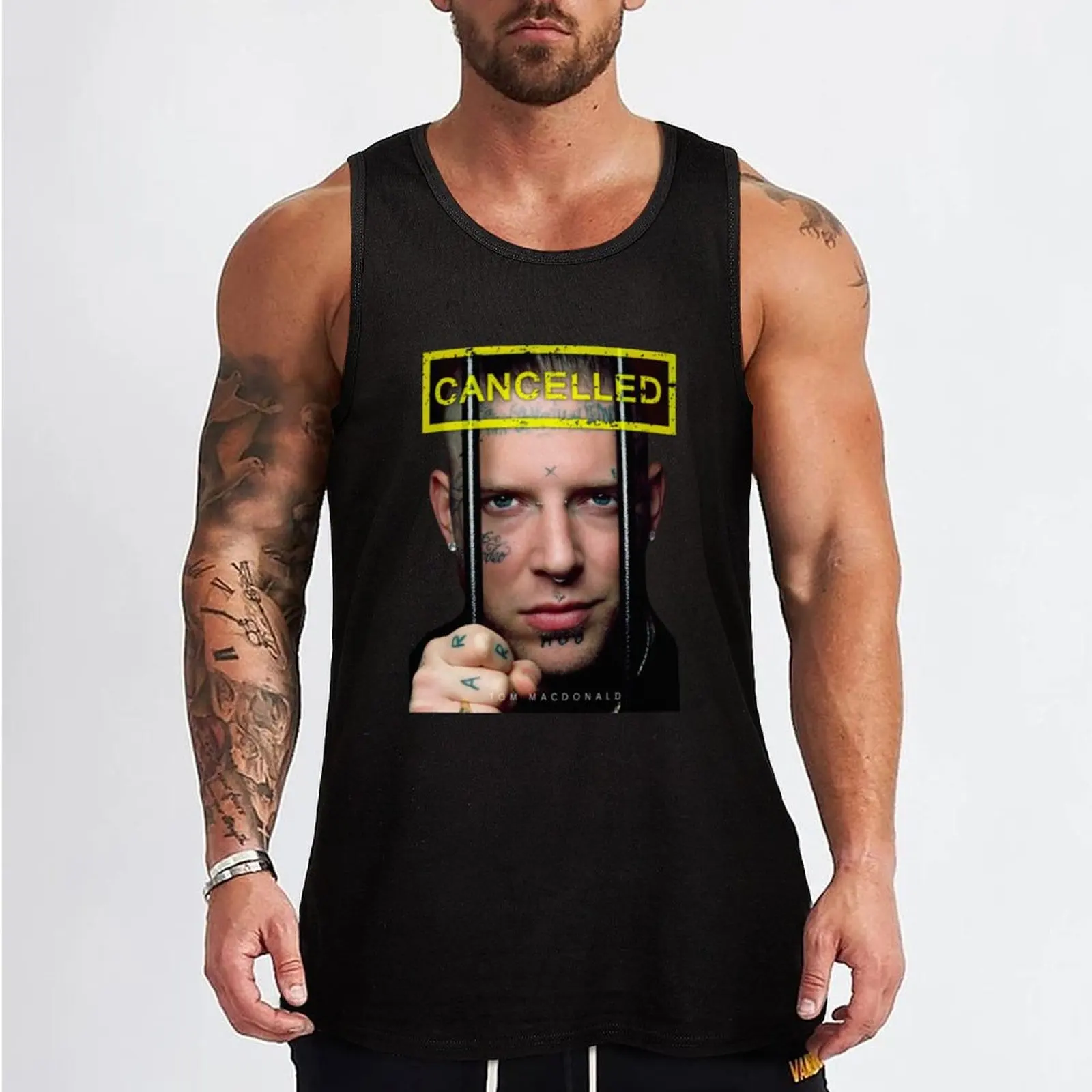 Tom MacDonald Tank Top футболка мужская без рукавов для мужчин одежда Спортивная