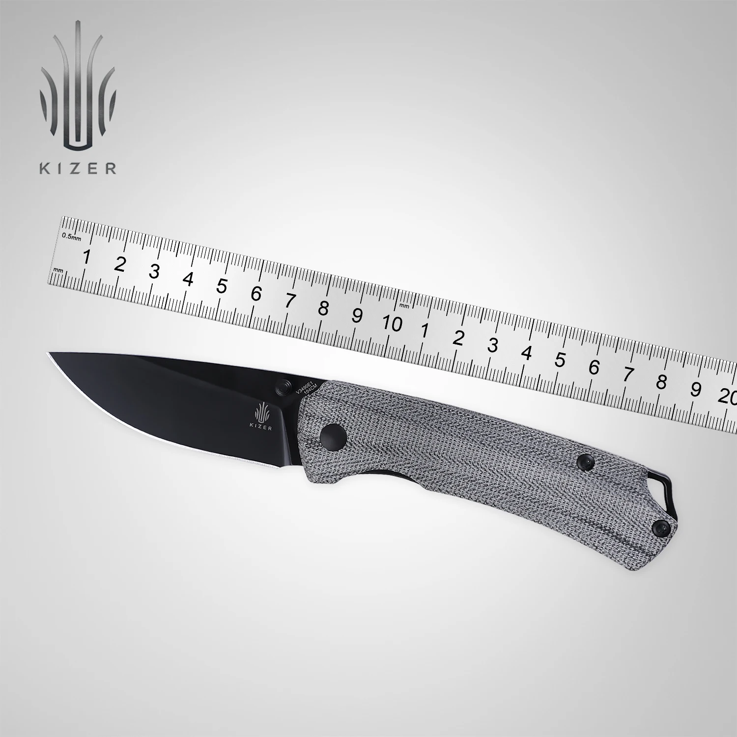 Kizer Mojave Exclusive Folding Knives V3490E1 T1 Black 154CM Steel EDC Pocket Knife 2022 New Micarta Handle Survival Tool