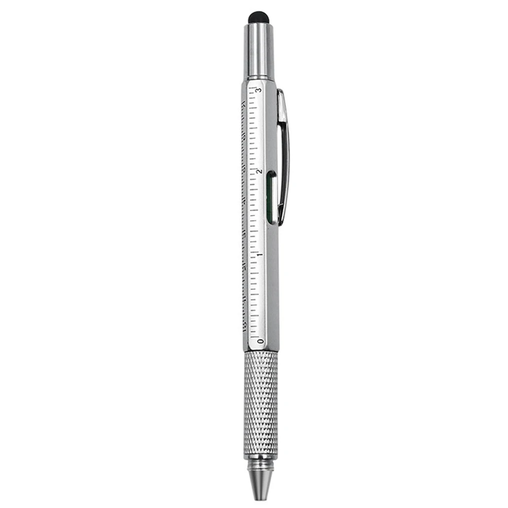 

Multi Function Tool Ruler Stylus Ballpoint Screwdriver Touch Screen 7 In1 Pen Ballpoint Pen Touch Screen Stylus Spirit Level