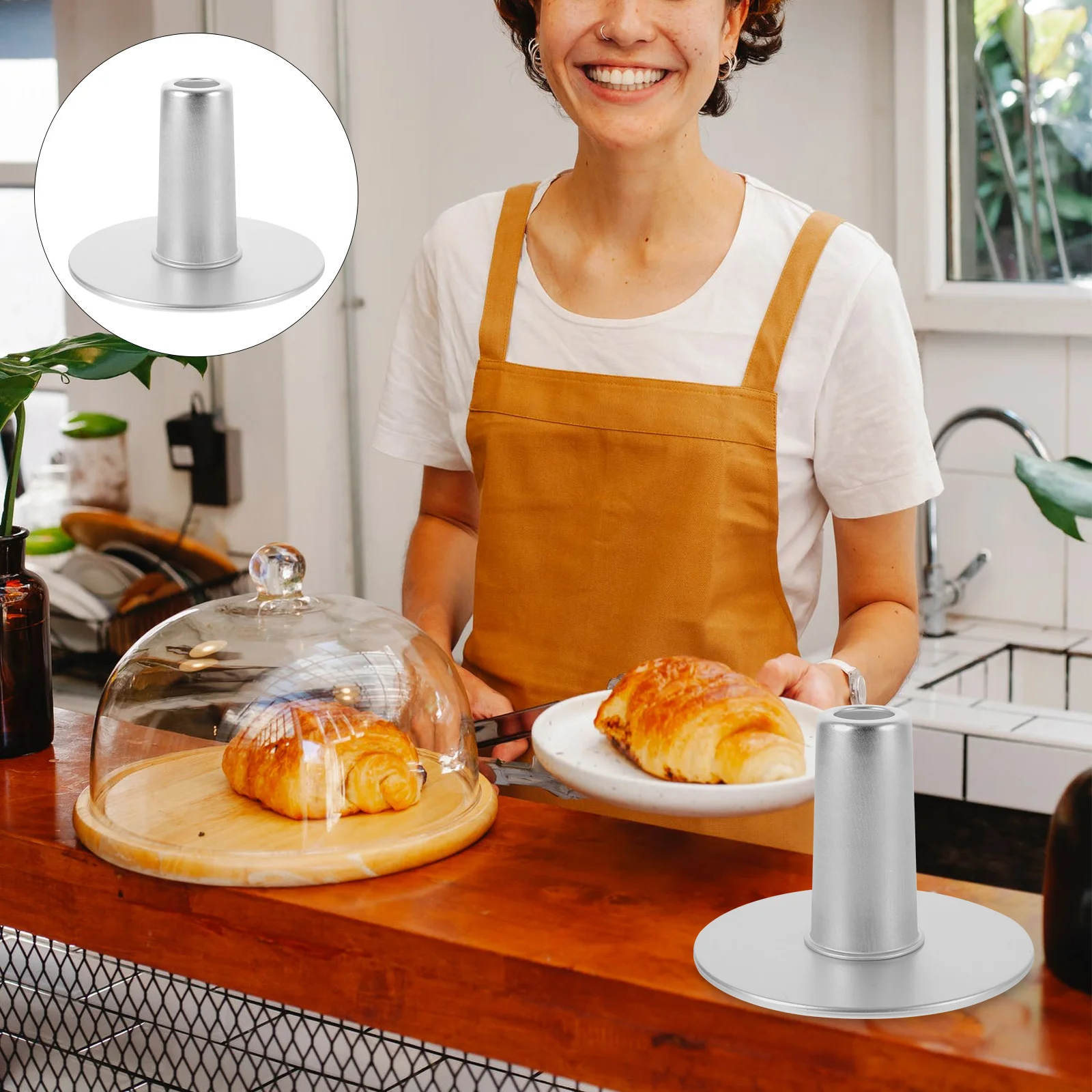 

Supplies Cake Mold Cake Mold Aluminum Alloy Chiffon Cake Mold for Lover Co-worker Families