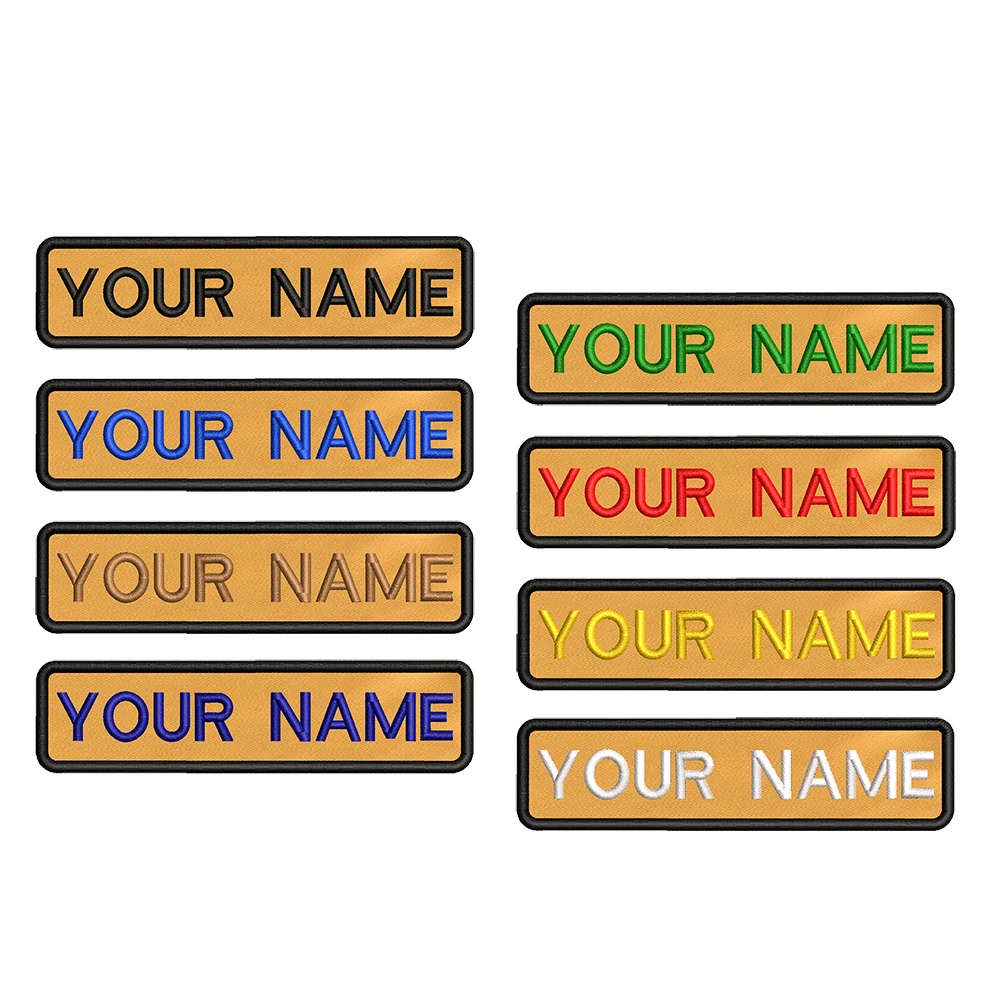 

10x2,5 см вышивка на желтом фоне с именем под заказ