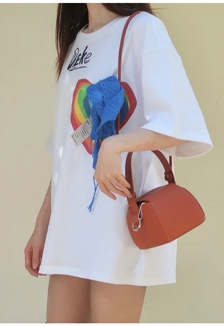 Сумки из натуральной кожи в форме бойса сумки через плечо маленькие на коровьей