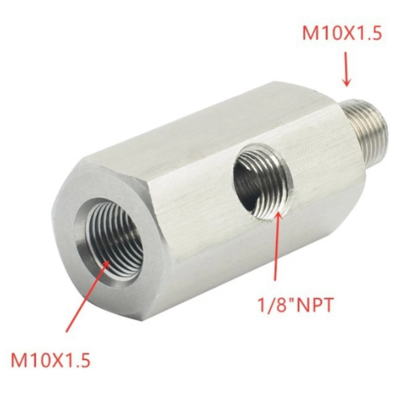 Метрический адаптер Датчик давления масла 1/8 дюйма NPT Female X M10 M10X1.5 мужской и