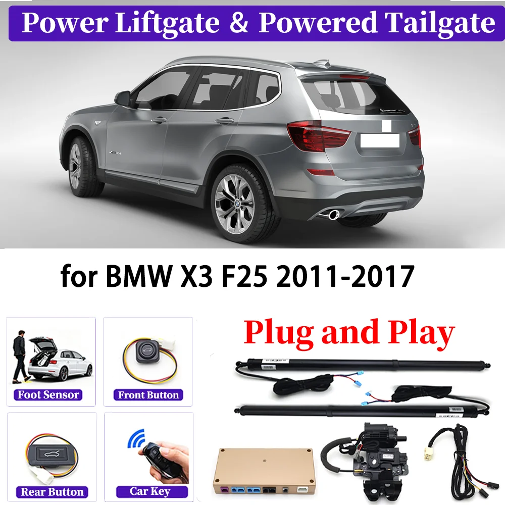 Фото ZJCGO для BMW X3 F25 2011-2017 OEM обновленный автомобильный комплект автоматической подъемной двери Smart Auto электрическая система задней двери Plug and play №1
