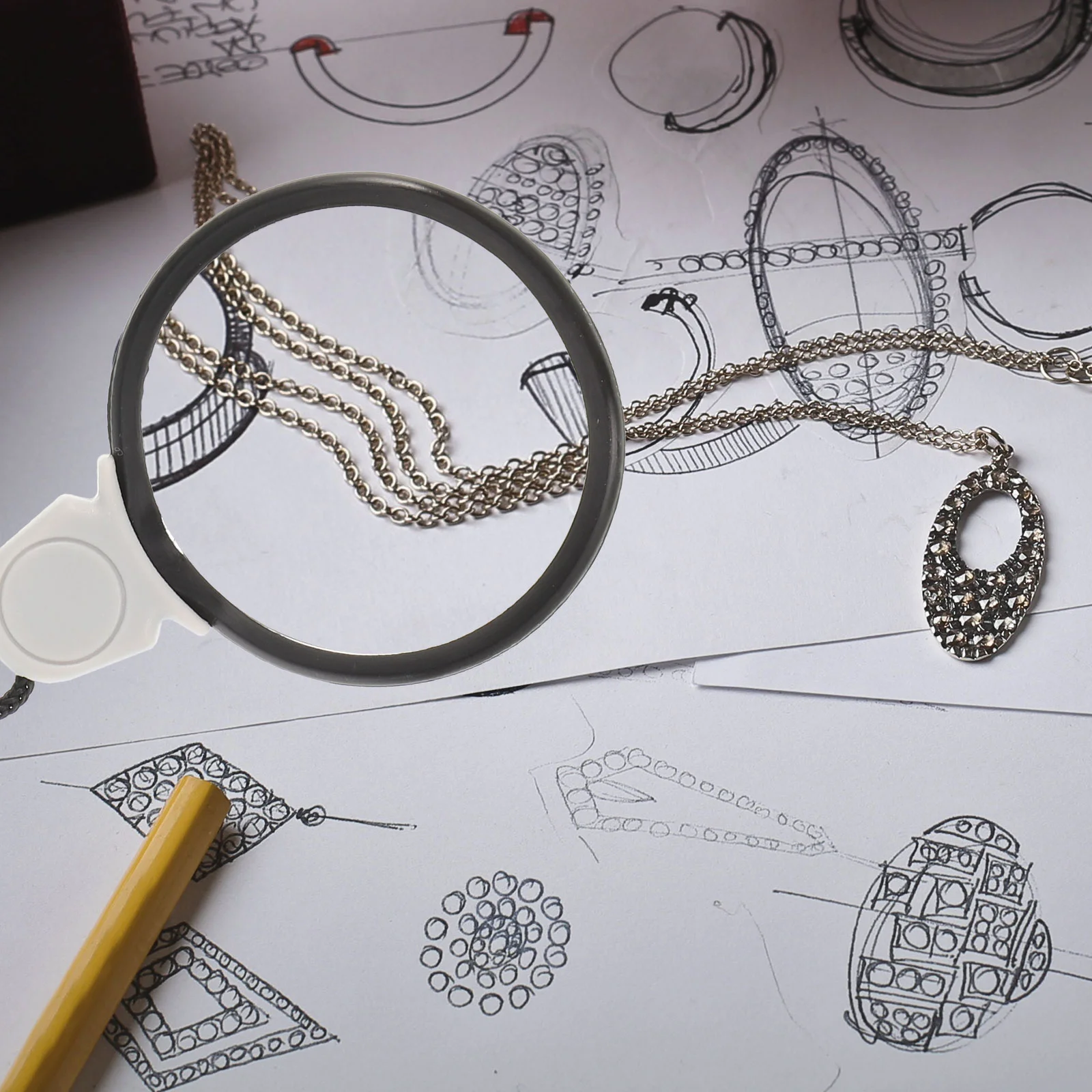 Монокль в стиле стимпанк увеличительные серебряные ожерелья подвески для мужчин