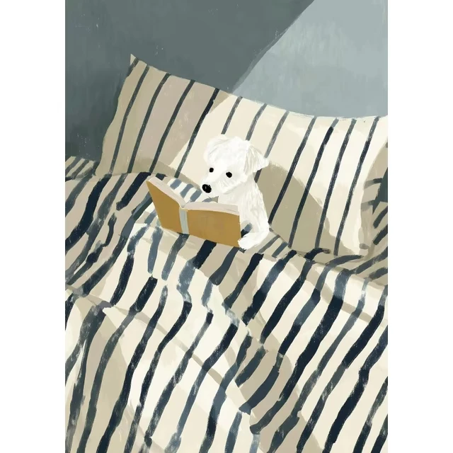 Плакат читающая собака Вестик