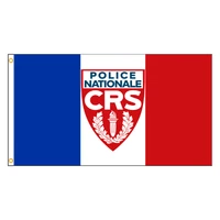 3x5 ft france national police crs flag polyester printed banner for decor