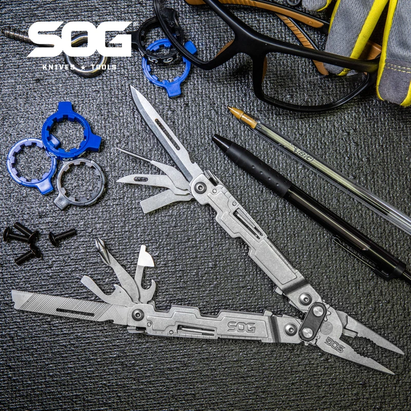 

SOG 18 in 1 PowerAccess Multi-Tool Pliers Portable EDC Tactical Folding Knife Outdoor Camping Survival Equipment- PA1001/1002-CP