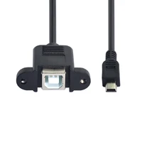 cy cable usb 2 0 mini male to b type female otg host cable 0 2m