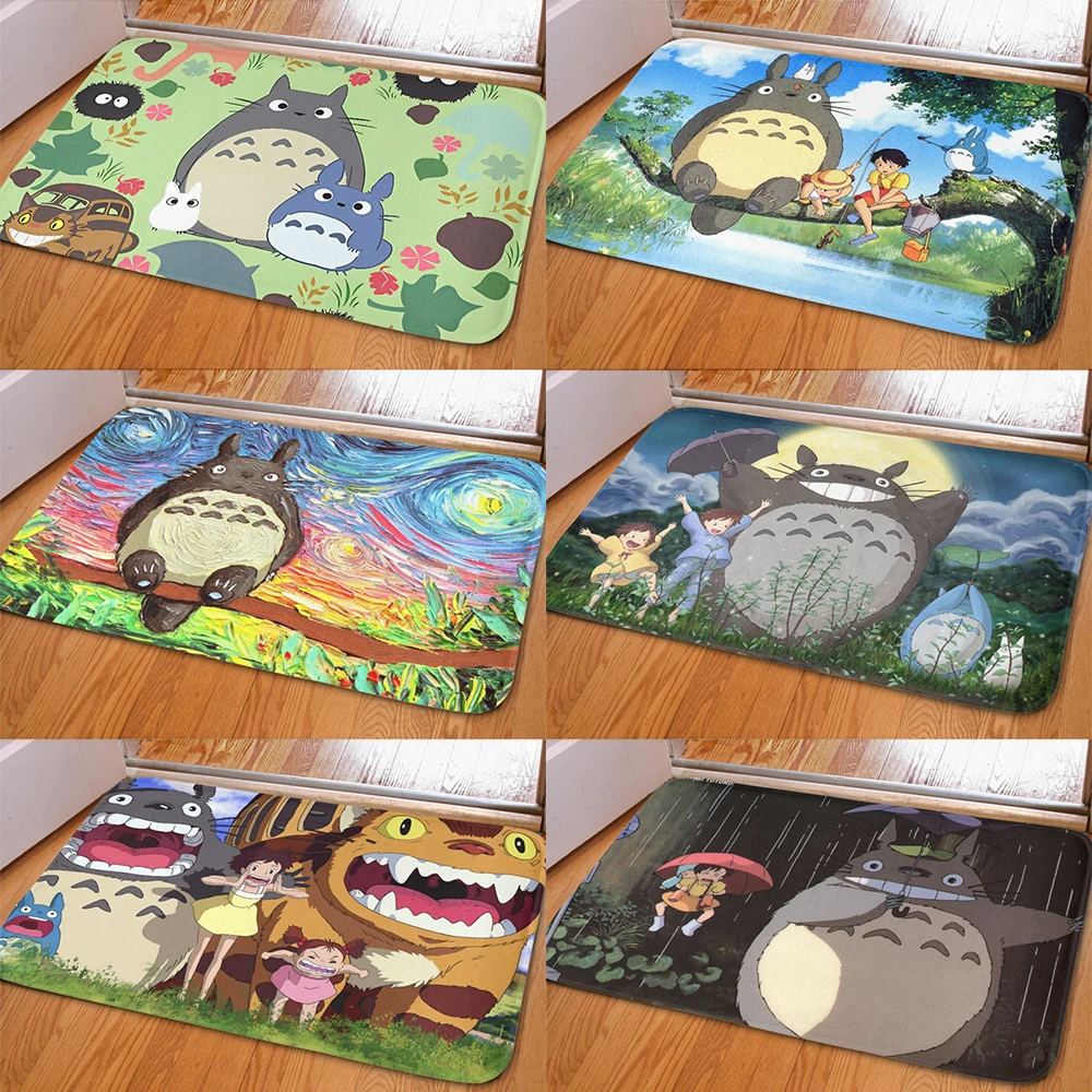 

My Neighbor is Totoro Doormat Kitchen House Entrance Mat Hallway Bathroom Door Carpet Home Bedroom Living Room Floor Balcony Rug