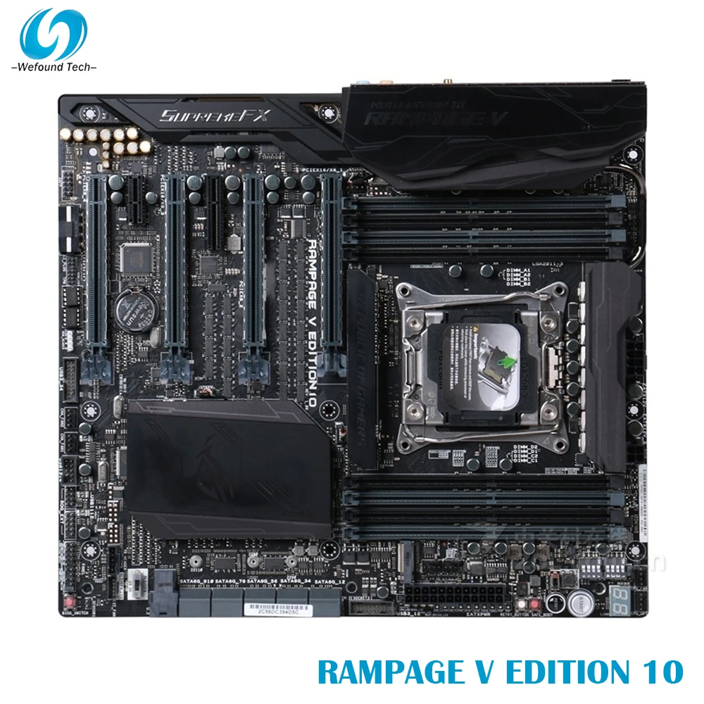 

For ASUS RAMPAGE V EDITION 10 LGA2011-3 128GB PCI-E3.0 DDR4 Desktop Motherboard High Quality Fully Tested Fast Ship